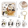 DIY Panda Pendant Keychain Making Kits DIY-YW0004-20-2