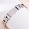 201 Stainless Steel Watch Band Chain Bracelets BJEW-B078-175P-4