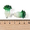AB Color Plated Opaque Resin Pendants RESI-G129-01-3