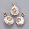Natural Cultured Freshwater Pearl Pendants KK-L187-A-01C-1