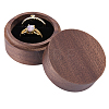 2-Slot Wood Couple Ring Storage Boxes with Velvet Inside CON-CL0001-28C-1