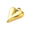 201 Stainless Steel Pendants STAS-G338-07G-1-2