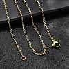 Ion Plating(IP) 304 Stainless Steel Cable Chain Necklaces NJEW-E026-04G-B-4
