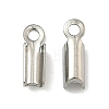 Tarnish Resistant 304 Stainless Steel Folding Crimp Ends X-STAS-R063-28-2