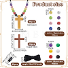 DIY Cross Pendant Necklace Kits DIY-OC0016-08-2