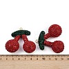 Alloy Clay Rhinestone Pendants RB-P038-05B-G-3