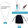 DIY 5Pcs Gemstone Pointed Pendant Making Kits DIY-NB0005-08-5