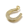 Brass Micro Pave Cubic Zirconia Pendants KK-C090-08C-G-2