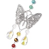 Alloy Hollow Butterfly Pendant Decoration HJEW-TA00227-4