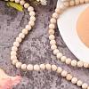 Natural Fossil Beads Strands LS-G-E110-6mm-2-4