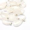 Teardrop Natural Quartz Crystal Pendants G-Q368-08-1