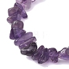 Natural Amethyst Chip Beaded Stretch Bracelets for Women Men BJEW-JB10652-04-3