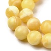 Natural Yellow Jade Beadd Strands G-A274-A01-10mm-01-4