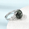 Brass Micro Pave Cubic Zirconia Finger Rings CU-CBA260E-16P-2