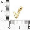 Brass Letter Charms KK-G554-22G-V-3