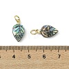 Natural Paua Shell/Abalone Shell Carved Pendants PALLOY-JF05615-01-3