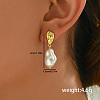 Elegant Brass Dangle Stud Earrings AI3565-3-2