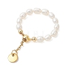 3Pcs 3 Styles Natural Cultured Freshwater Pearl Beaded Stretch Finger Rings RJEW-JR01010-4