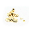 Zinc Alloy Wooden Box Lock Catch Clasps PW-WG533CA-01-1