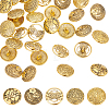 30Pcs 5 Styles Zinc Alloy Shank Buttons BUTT-ME0001-18-1