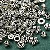 100Pcs 10 Styles Tibetan Style Alloy Spacer Beads TIBEB-YW0001-14-1-1
