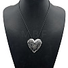 Alloy Pendant Necklace Round Heart Love Flower Fish Pendant Necklace DX5218-3-1