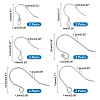 12 Parirs 6 Style Sterling Silver Earring Hooks FIND-PH0017-81-2