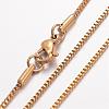 Ion Plating(IP) 304 Stainless Steel Necklace MAK-K004-01G-2