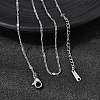 12Pcs 1.8MM 304 Stainless Steel Textured Twisted Chain Necklaces for Men Women NJEW-H093-20P-03-1