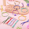 3Pcs Polyester Braided Round Cord Slider Bracelet Making MAK-TA0001-38A-8