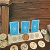 Natural Wood Card Stand for Tarot DJEW-WH0034-02R-4