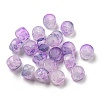 Transparent Crackle Glass Beads Strand GLAA-D012-01A-2