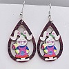 Easter Wood Dangle Earrings FS-WG65A0D-07-1