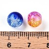 Baking Painted Transparent Crackle Glass Beads DGLA-Q018-8mm-M01-4