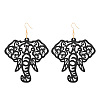 Hollow Wood Dangle Earrings FS-WG18EE7-03-1