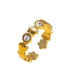 304 Stainless Steel Cuff Open Rings WGD6E8F-01-5