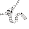 201 Stainless Steel Cross & Rectangle with Word Baby Link Bracelets BJEW-B090-01A-07-3