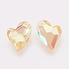 K9 Glass Rhinestone Pendants GLAA-F083-01A-04-2