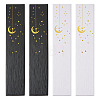 6Pcs 2 Colors Gold Stamping Moon Printed Cardboard Paper Jewelry Necklace Packaging Boxes CON-TA0001-46-3