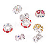 8Pcs 2 Styles Alloy Rhinestone European Beads FIND-TA0010-84-3