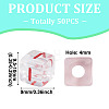 50Pcs Acrylic European Beads MACR-TADJ0001-13I-5