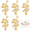 Brass Cubic Zirconia Pendants KK-BBC0002-70-1