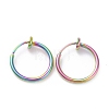 304 Stainless Steel Tubular Clip-on Earrings for Women EJEW-G299-02A-M-1