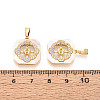 Brass Micro Pave Cubic Zirconia Cup Pearl Peg Bails Pin Pendants KK-T079-04G-4