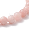 Natural Pink Opal Round Beaded Stretch Bracelets for Women BJEW-JB12836-01-4