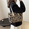 Imitation Leather Leopard Printed Shoulder Bags for Shopping PW-WG54E87-01-2