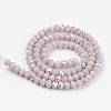 Electroplate Opaque Solid Color Glass Beads Strands LS-EGLA-A034-P8mm-L08-2