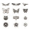 48Pcs 12 Style Tibetan Style Alloy Beads TIBEB-LS0001-01-2