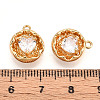 Brass Micro Pave Cubic Zirconia Charms KK-N262-114A-G-3