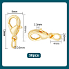   50Pcs Brass Lobster Claw Clasps KK-PH0005-42-2